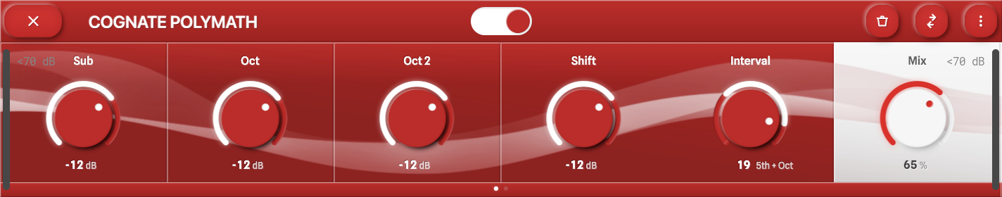 Cognate Instruments Cognate Polymath — Four-Voice Pitch Shifter & Octaver for Anagram